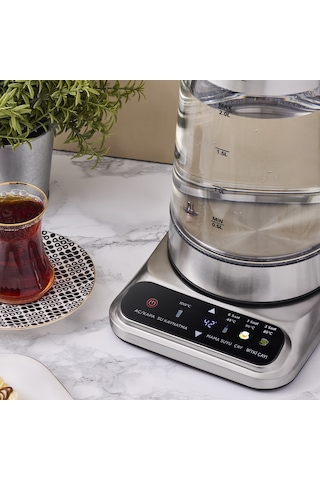 Aryıldız Design XL 2.3 L Digital Cam Çay Makinesi
