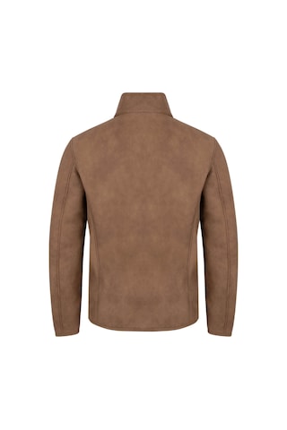 Hatemoğlu Kahverengi Slim Fit Bebe Yaka Mont