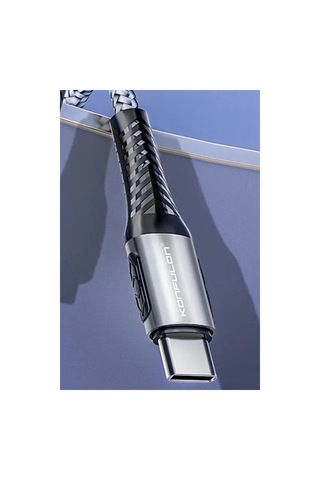 Konfulon Dc43 Type-c To Type-c 1m Örgü 60w Hızlı Şarj Kablo - Yeşil Diğer