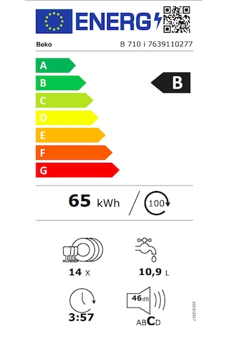 Beko B710I 3+6 Programlı Bulaşık Makinesi