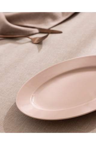 Madame Coco Nuit Kayık Tabak - Pembe - 25 Cm 8684427206447 Pudra