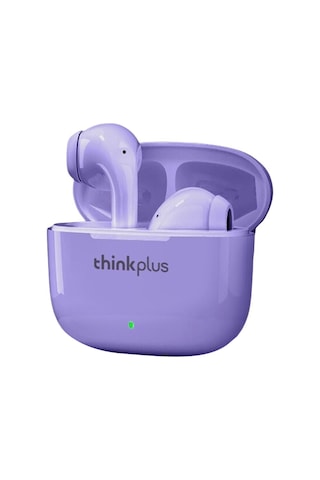 Qingmipy Lenovo Lp40 Pro Bluetooth 5.1 Kulaklıklar - Yarı İçen Tip, 13mm Çift Frekans, Otomatik Bağlantı, Uzun Pil Ömrü, Mor