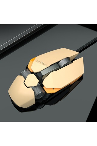 James Donkey 850 R 12000 DPI 8 Tuş PMW3360 Sensör RGB Optik Mouse Sarı