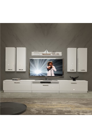 Decoraktiv Trendstyle 8d Slm Tv Ünitesi Tv Sehpası Beyaz