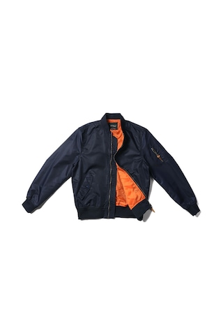 Edwardest Hava Kuvvetleri Ma1 İlkbahar Ve Sonbahar İnce Pilot Ceket Naylon Beyzbol Ceketi Mavi