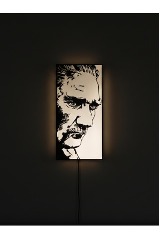 Sincara Home Atatürk Masaüstü & Asılabilir Light Box / Gece Lambası Beyaz