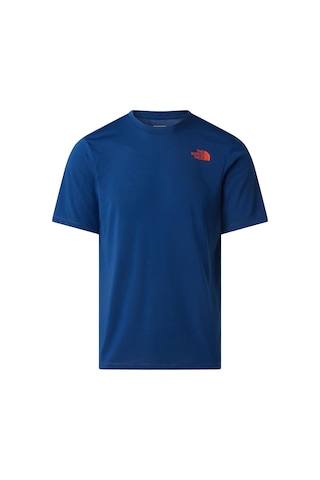 The North Face M Bıtmap Logo Short Sleeves Tee-graphıc Erkek Tişört Nf0a8ftvd1r1 Mavi