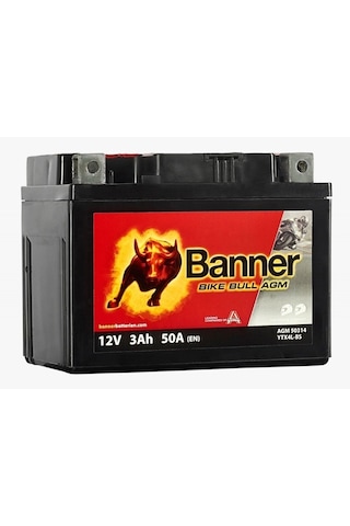 Banner Bike Bull Agm 50314 Ytx4l-bs 12 V 3 Ah 0