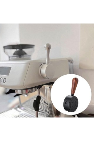 Trendooze Espresso Makinesi Siyah Buhar Kolu, Sağlam Anahtar Düğmesi Siyah