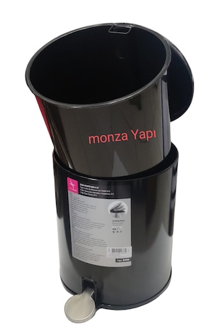 Primanova Cigo Çelik Çöp Kovası Soft Ve Wc Tuvalet Fırçası Siyah