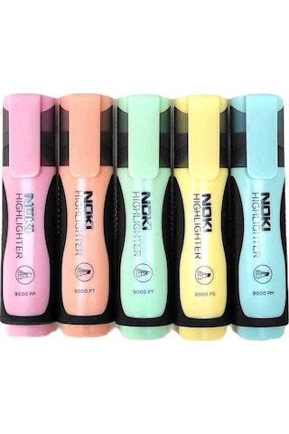 Pastel Fosforlu Kalem 5 Renk Set Karışık