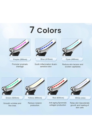 Wondernest Yüz Yüz Siyah Microcurrent Masaj Liken Kaldırma Ems Yüz Jp Siyah