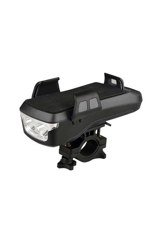 Cbtx Kornalı Led Mtb Bisiklet Işık Ön Far Usb Şarj  Siyah