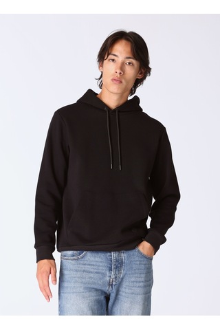Limon Siyah Erkek Kapüşon Relaxed Düz Sweatshirt L4wm-swt9501