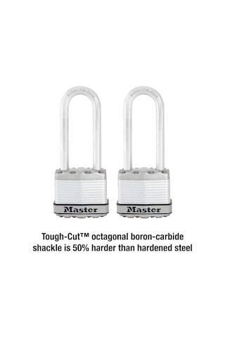 Master Lock M1xtlj Magnum Anahtarlı Ağır Hizmet Tipi Asma Kilit, 2'li Paket Anahtarlı-benzeri
