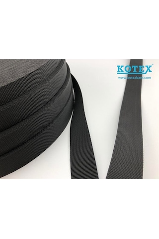 Kotex 5 Mt 40 Gr Kolon 4 Cm Siyah Kemer Biye Çanta Kulpu Sapı