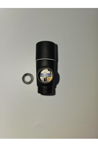 Pirinç Yarım Parmak Siyah Robot Duş Yönlendiricisi Siyah