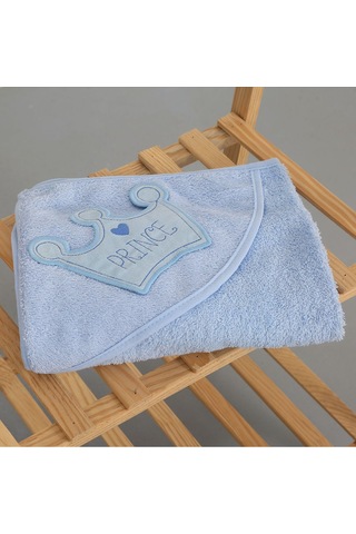 %100 Pamuk Yenidoğan Bebek Kundak Nakışlı Banyo Havlu Pembe 0 - 36 Ay