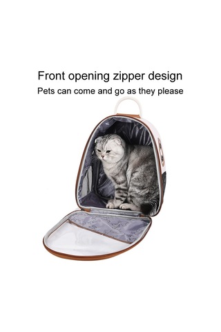 Pu Pet Çanta Kediler Ve Köpekler Gezi Taşıma Kapsül Çift Omuz Sırt Çantaları Model 1 Haki