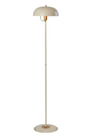 Lambader Krem-sarı Metal Gövde Modern Tasarım Ayarlanabilir Başlık Yerden Aydınlatma Lüx Lambader - Krem