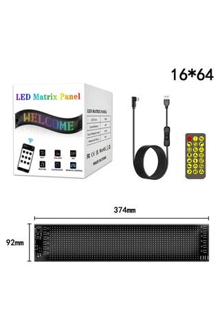 Led Matrix Panel Dijital Ekran Kumandalı App Kontrollü
