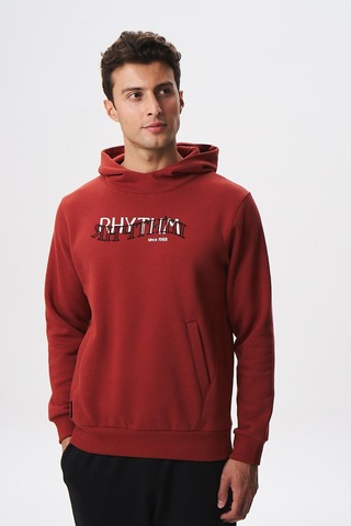 AR-MA Arma Erkek Regular Fit Yazı Baskılı Dikişli Kanguru Cepli Sweatshirt 001