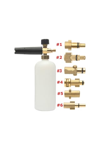 Aubyhe Black&decker Uyumlu Bakır Yüksek Basınç Köpük Nozzle - Araç Temizliği İçin Dayanıklı Sprey Bağlantısı