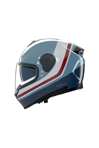 Nolan N80.8 İncline 352 Kapalı Kask Mavi Beyaz Kırmızı