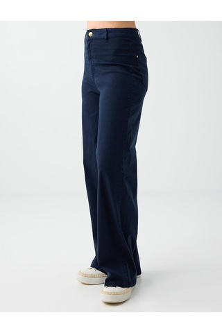 Jimmy Key Jimmy Key Lacivert Normal Bel İspanyol Paça Dokuma Uzun Pantolon 6sw185482494