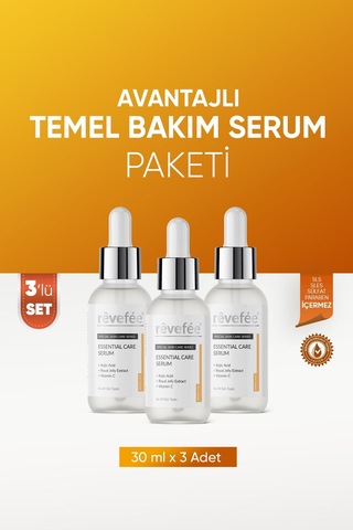 Essential Care C Vitamin Serum Cilt Aydınlatma Ve Yenileme 3'lü Avantaj Paket Essential Care C Vitamin Serum Cilt Aydınlatma Ve Yenileme 3'lü Avantaj Paket