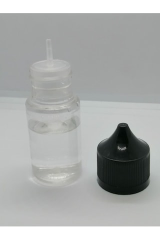 30ml Şeffaf Gorilla Şişe Beyaz Kapak, Plastik Şişe, Boş Şişe, Likit Şişesi, 50 Adet