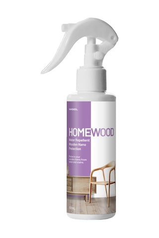 Nasiol Homewood Su İtici Ömür Uzatan Ev Ahşap Yüzeyler Nano Kaplama 1 Yıl Dayanım Ahşap Koruma 150 ML