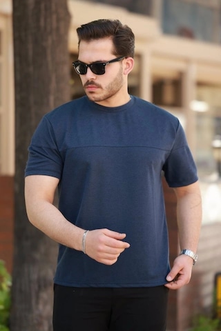 Vexor Erkek Oversize Bisiklet Yaka Kısa Kollu T-shirt Lacivert
