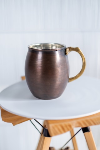 Cuvesta Modern El Yapımı Klasik Bakır Bardak Oksit Renk 8x10cm