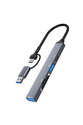 Type-c Usb Kart Okuyucu Sd/tf Usb 3.0 5gbps Veri Aktarımı Fc901