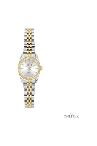 Elle El.1.10010-3 22,5 Mm Kadın Kol Saati Altın - Gümüş