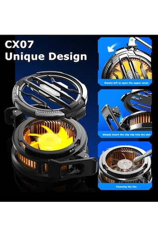 Plentiful Iphone Android Telefonlara Uyumlu Güçlü Soğutma Fanı Radyatör 15 W - Telefon Soğutucu 1