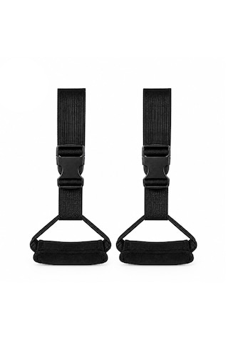 Microcase Çok Amaçlı Uzunluk Ayarlanabilir Otobüs Oto Araç Yaşlı Çocuk Spor Vb İçin Yumuşak El Tutacağı Destek Padi 2 Adet Al5609 Siyah