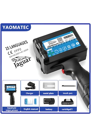 Türkçe Dil Inkjet Yazıcı El Tipi Seri Basım Barkod Skt Logo