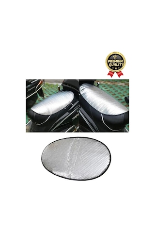 Özel Üretim Alüminyum Koltuk Kılıfı Dayanıklı Lastikli Su Geçirmez Motor Sele Güneşliği 60 Cm X35 Cm