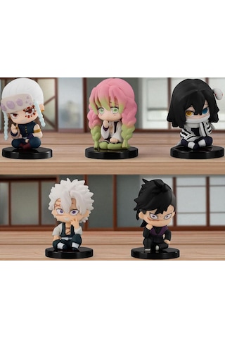 Demon Slayer İblis Avcıları İblis Keser 5 Li Anime Figür Koleksiyon Oyuncak Seti Tengen Mitsuri 5 Cm Demon Slayer