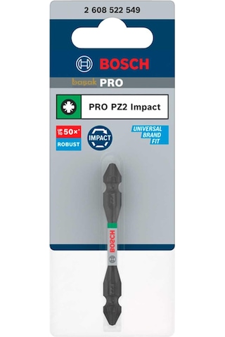 Bosch Pro Impact İki Başlı Pz2 65 Mm Yıldız Bits Uç 2608522549