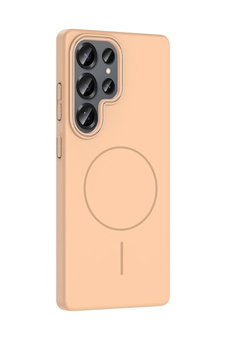 Zore Samsung Galaxy Uyumlu S25 Ultra Kılıf Magsafe Şarj Özellikli Omsy Ruby Silikon Kapak - Lacivert
