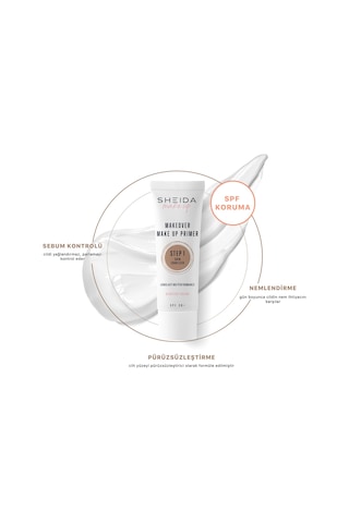 Sheida Make Up Primer Step 1 Makyaj Bazı SPF30+ 50 ML