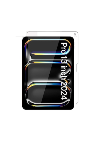 Apple Uyumlu iPad Pro 13 2024 M4 A2925-a2926 Tri Fold Kalemlikli Tablet Kılıfı Ekran Koruyucu Ve Kalem
