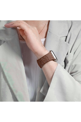 Apple Uyumlu Watch 38 40 41mm Leopar Desenli Yumuşak Silikon Kordon Seri 2 3 4 5 6 Se 7 8 9 10 42mm
