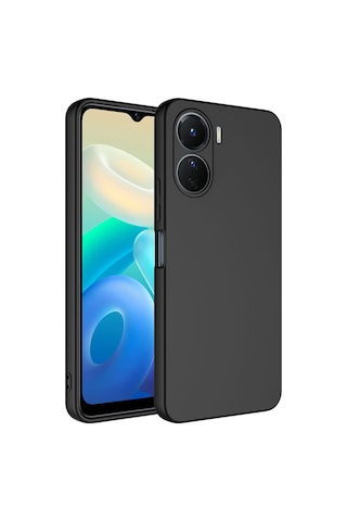 Vivo Y16 Uyumlu İçi Kadife Kamera Korumalı Renkli Silikon Kılıf