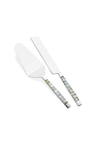 The Mia Pearl Pasta Servis Takımı White 2 Parça Ckb0174