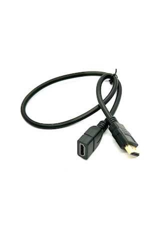 50 Cm Hdmi Uzatma Kablosu Dişi Erkek Hdmı 0.5m High Speed Extens
