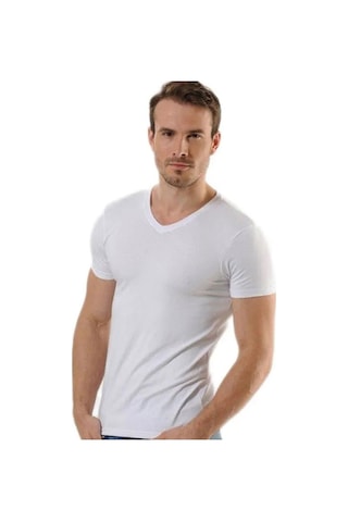 Anıt Erkek V Yaka Modal Fanila Atlet 1204 - 3 Adet 001